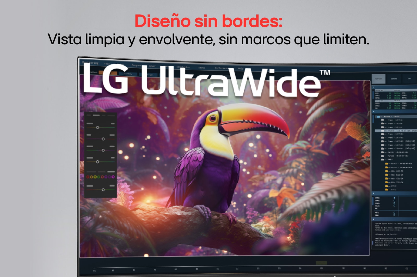 close-up view of ports